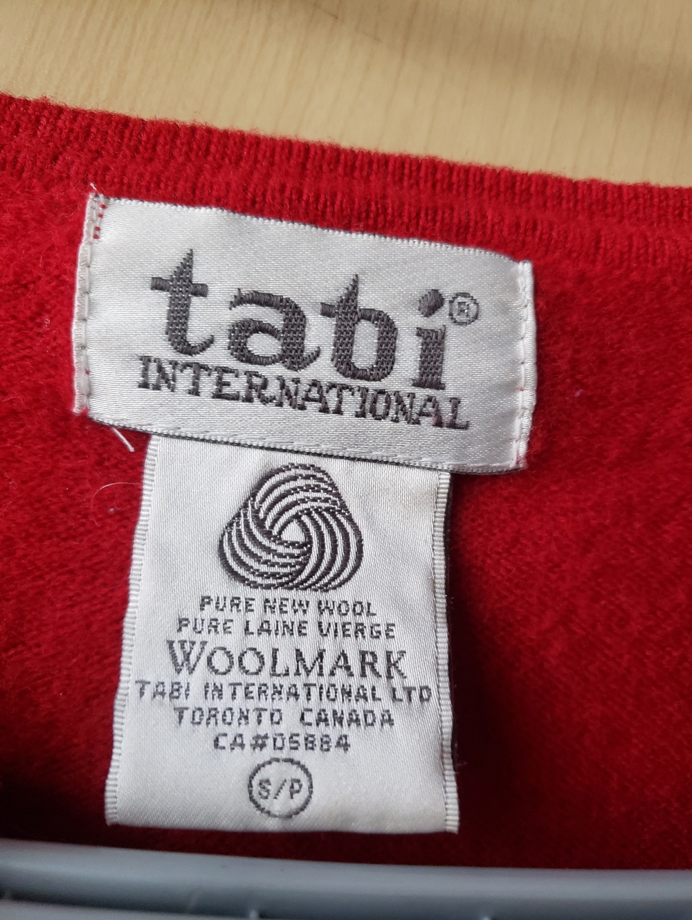 Talbots Wool Red Button Front Cardigan - Picture 4 of 7